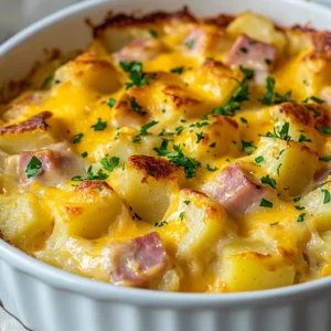 Exploring the joys of a hearty breakfast, the Cheesy Ham and Potato Breakfast Casserole offers a perfect start to your day. This dish is a cozy, fulfilling blend of creamy textures and savory flavors that brings warmth and comfort to the breakfast table. Imagine tender potatoes, flavorful ham, and melted cheese all baked together to create a deliciously satisfying meal that will please even the pickiest eaters.