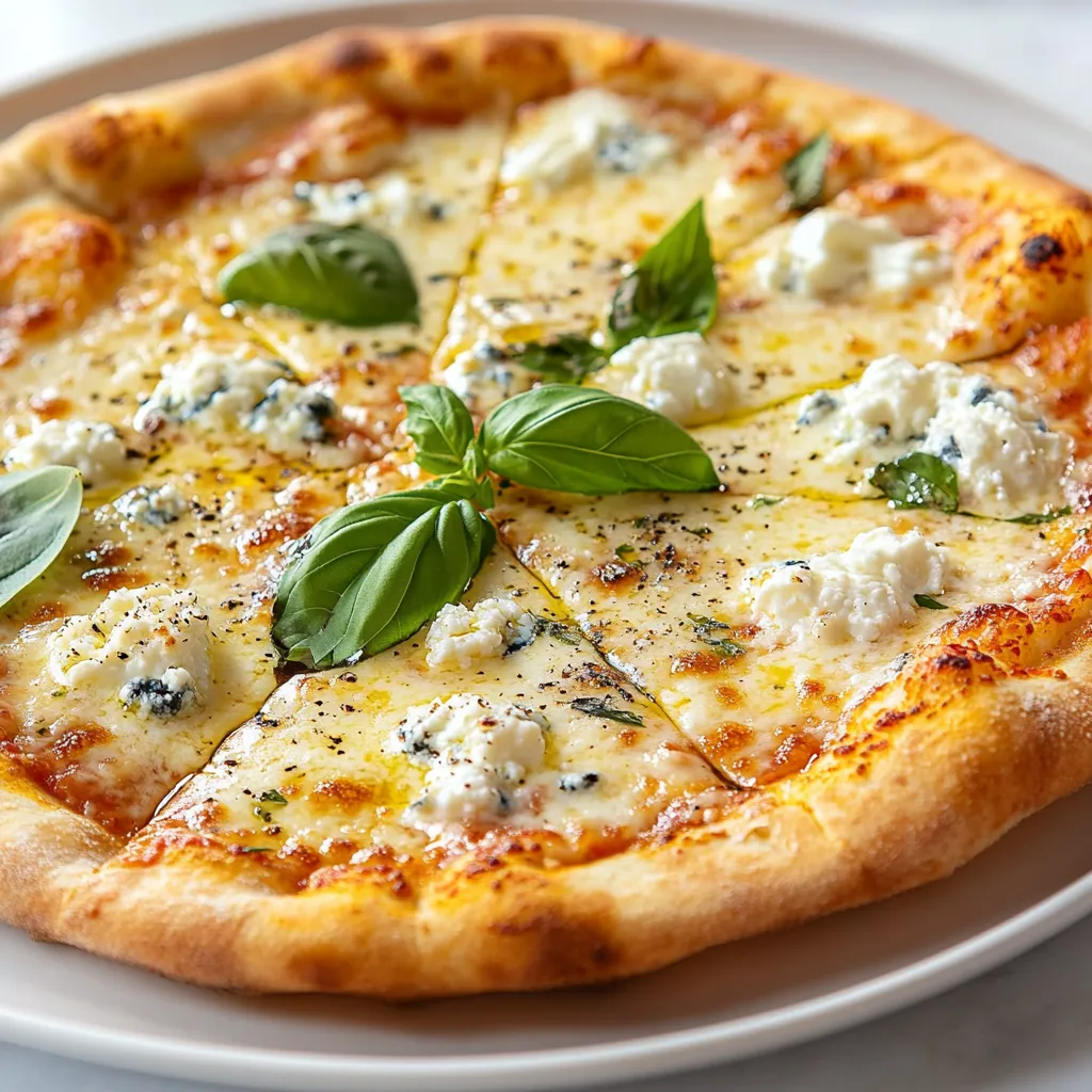 Pizza is undeniably one of the cornerstones of Italian cuisine, loved by people all around the world for its versatility and rich flavors. It serves not only as a crowd-pleaser for family gatherings but also as a comforting meal for a quiet night in. Among the plethora of pizza varieties, the Four Cheese Delight Pizza stands out as a luxurious choice. It takes the traditional pizza experience and elevates it with a rich medley of cheeses that blend beautifully, creating a comforting yet gourmet taste sensation.