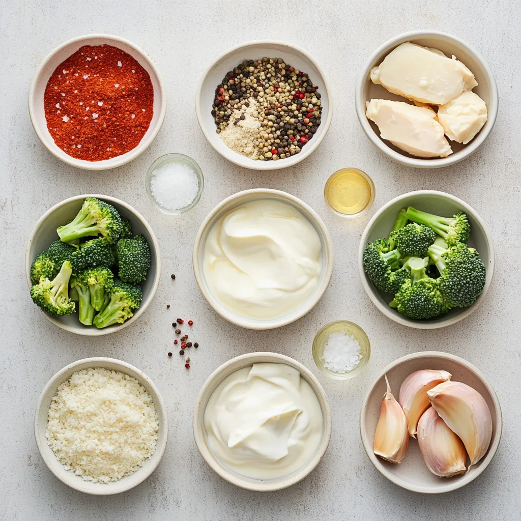 The Creamy Garlic Chicken with Broccoli Skillet Delight is a quintessential American main course that combines rich flavors with a delightful texture. This dish is perfect for a quick weeknight dinner or a special gathering, showcasing chicken breasts sautéed to perfection, entwined in a creamy sauce, with vibrant broccoli for added nutrition. With each bite, the savory essence of garlic pairs beautifully with tender chicken, enveloped in a luxurious cream sauce, making it a comforting and satisfying choice for any meal.