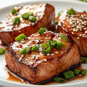 The enticing combination of flavors in Asian cuisine has made it a favorite worldwide, particularly when it comes to seafood. This recipe for Soy Ginger Glazed Tuna Steaks is a perfect example, showcasing tender tuna steaks bathed in a sweet and savory glaze that elevates the dish to a gourmet experience. Not only is it quick to prepare, but the delightful combination of soy sauce, ginger, and honey creates a mouthwatering flavor profile that is hard to resist.