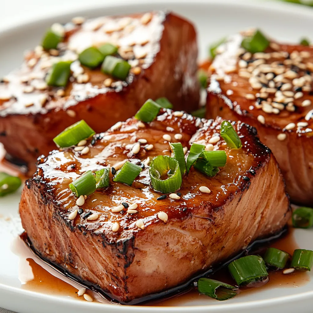 The enticing combination of flavors in Asian cuisine has made it a favorite worldwide, particularly when it comes to seafood. This recipe for Soy Ginger Glazed Tuna Steaks is a perfect example, showcasing tender tuna steaks bathed in a sweet and savory glaze that elevates the dish to a gourmet experience. Not only is it quick to prepare, but the delightful combination of soy sauce, ginger, and honey creates a mouthwatering flavor profile that is hard to resist.