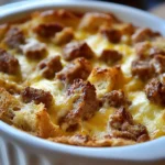 Embrace the comforting flavors of a classic American breakfast with this Sausage Breakfast Casserole. This delightful dish combines savory sausage, creamy eggs, and sharp cheddar cheese, all baked to perfection. It captures the essence of a hearty breakfast while offering a convenience that's perfect for any occasion. Whether you’re hosting a brunch gathering or simply enjoying a serene weekend morning with family, this casserole showcases a balanced blend of flavors that will surely satisfy everyone at the table.