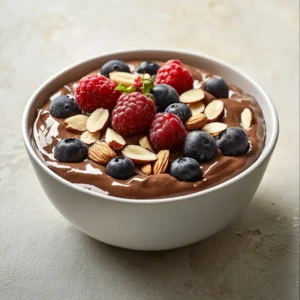 The Cocoa Almond Honey Chilled Delight is a luxurious yet healthy dessert that tantalizes the taste buds with the rich flavors of chocolate and the nutty undertones of almond. It combines wholesome ingredients to create a smooth, creamy texture that melts in your mouth. This dessert is not just a treat; it's a guilt-free indulgence made from simple, natural ingredients. Whether you are looking for a sweet ending to a meal or a refreshing afternoon snack, this chilled delight is destined to impress both family and friends.