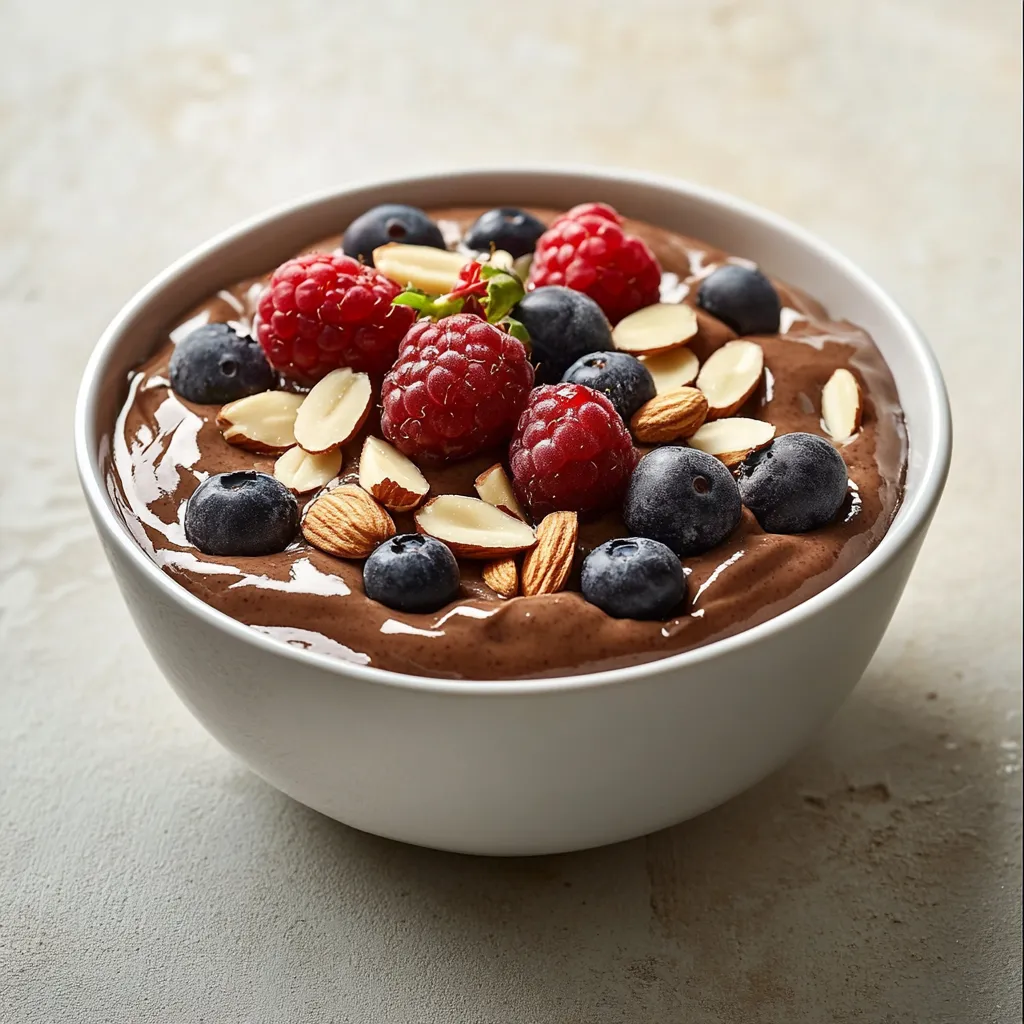 The Cocoa Almond Honey Chilled Delight is a luxurious yet healthy dessert that tantalizes the taste buds with the rich flavors of chocolate and the nutty undertones of almond. It combines wholesome ingredients to create a smooth, creamy texture that melts in your mouth. This dessert is not just a treat; it's a guilt-free indulgence made from simple, natural ingredients. Whether you are looking for a sweet ending to a meal or a refreshing afternoon snack, this chilled delight is destined to impress both family and friends.