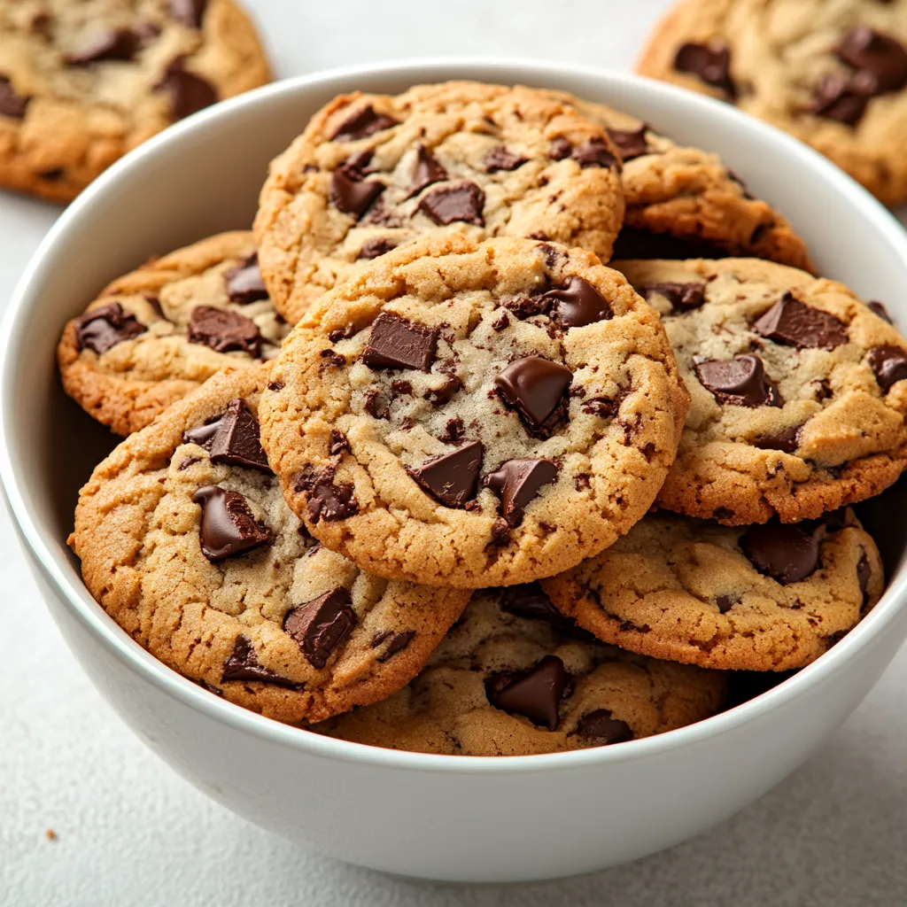 Chocolate chip cookies are a beloved treat that has stood the test of time, cherished by children and adults alike. Their gooey chocolate centers complemented by a slightly crisp edge make them the quintessential example of comfort food. Whether it's a cozy night in, a holiday gathering, or a casual baking day with friends or family, these cookies fit perfectly into any scenario. The blend of buttery goodness and sweet chocolate creates a delightful experience that’s nearly irresistible.