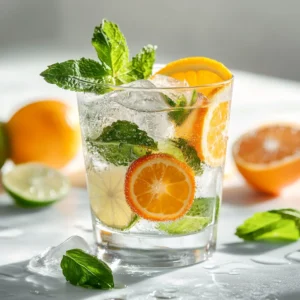 In the world of beverages, few things can rival the invigorating appeal of refreshing drinks, especially during warm weather. The Garden Citrus Meadow Fizz brings to your table a delightful medley of freshly squeezed citrus juices, combined with the effervescence of sparkling water and a touch of sweetness. This drink is not only a joy to consume but also a feast for the eyes, making it a standout choice for various gatherings. Whether you're entertaining guests at a summer barbecue, hosting a picnic, or simply enjoying a sunny afternoon, this vibrant and zesty concoction proves to be the perfect companion.