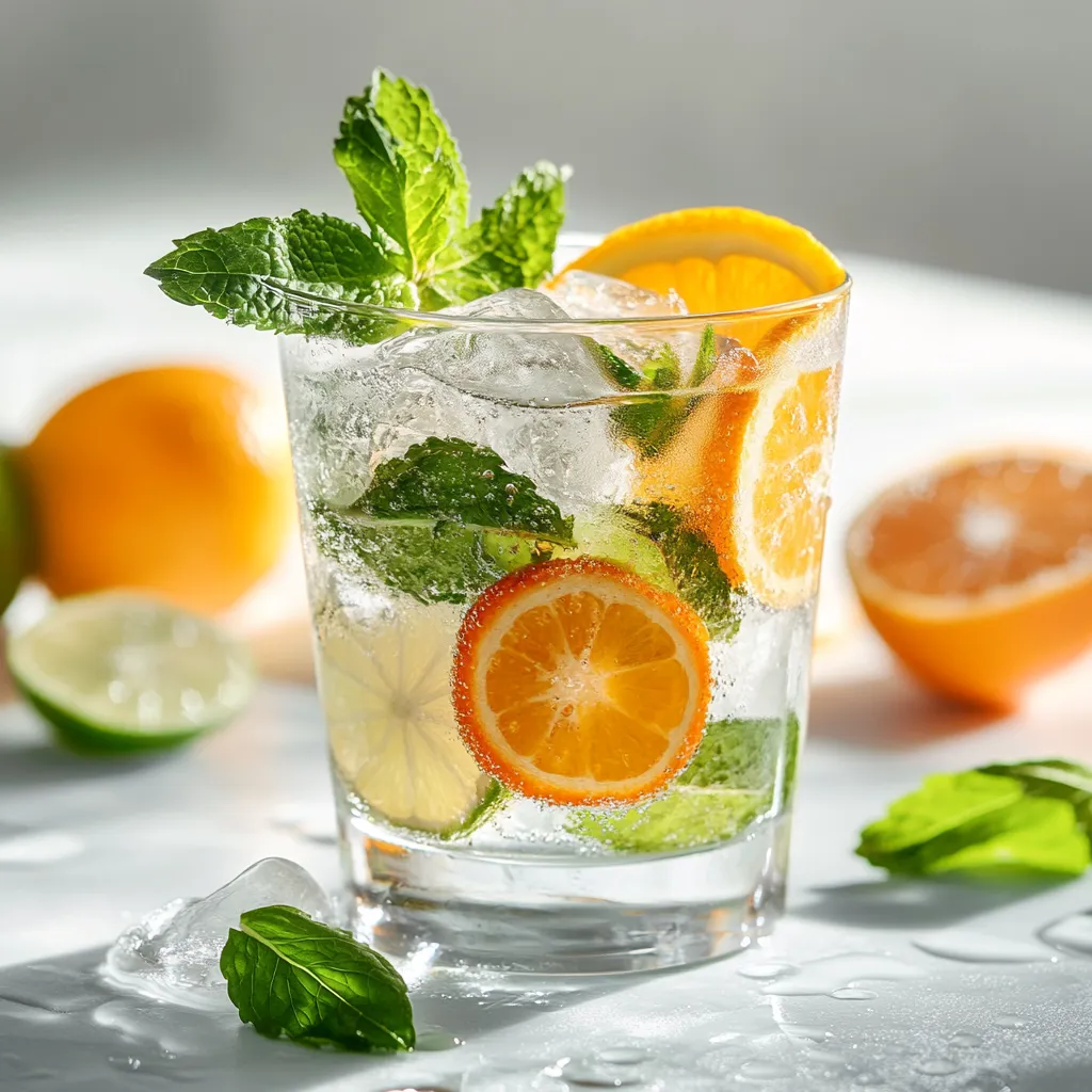 In the world of beverages, few things can rival the invigorating appeal of refreshing drinks, especially during warm weather. The Garden Citrus Meadow Fizz brings to your table a delightful medley of freshly squeezed citrus juices, combined with the effervescence of sparkling water and a touch of sweetness. This drink is not only a joy to consume but also a feast for the eyes, making it a standout choice for various gatherings. Whether you're entertaining guests at a summer barbecue, hosting a picnic, or simply enjoying a sunny afternoon, this vibrant and zesty concoction proves to be the perfect companion.