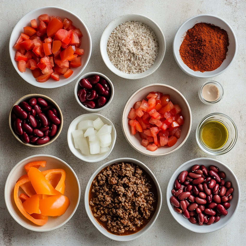 The Hearty Pioneer Chili Delight is a quintessential American dish that unites flavors in a comforting bowl of deliciousness. It is an embodiment of warmth and satisfaction, ideal for cool evenings with family or hearty outdoor gatherings. Each scoop of this chili offers a delightful pairing of rich meats and vibrant vegetables, encapsulated by a medley of spices that warm your palate and soul.