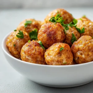 An enticing blend of flavors and textures, Cheesy Spicy Sausage Bites are perfect for any gathering or casual get-together. This American appetizer is packed with savory ground sausage, creamy cheese, and a hint of spice from the diced tomatoes with green chilies. Preparing this dish is remarkably simple, making it a favorite for both novice and experienced cooks alike.