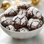 Delightful and visually appealing, Festive Crinkle Cookies are a holiday favorite that brings joy to any dessert table. As the name suggests, these cookies feature a beautiful crinkled surface dusted with powdered sugar, giving them a festive appearance. Ideal for family gatherings or seasonal celebrations, these cookies are simple to prepare while delivering rich flavor in every bite. Their soft, chewy texture combined with the deep chocolatey flavor makes them irresistible to both kids and adults alike.