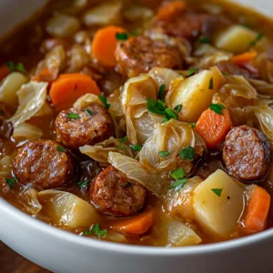 Hearty Smoked Sausage and Cabbage Stew is a dish that encapsulates comfort in a bowl. This stew is more than just a meal; it's a flavorful journey that brings together the richness of smoked sausage and the freshness of garden vegetables. When the chill of fall or winter rolls in, there's nothing quite as satisfying as a warm, hearty stew that fills the home with delightful aromas and warmth.
