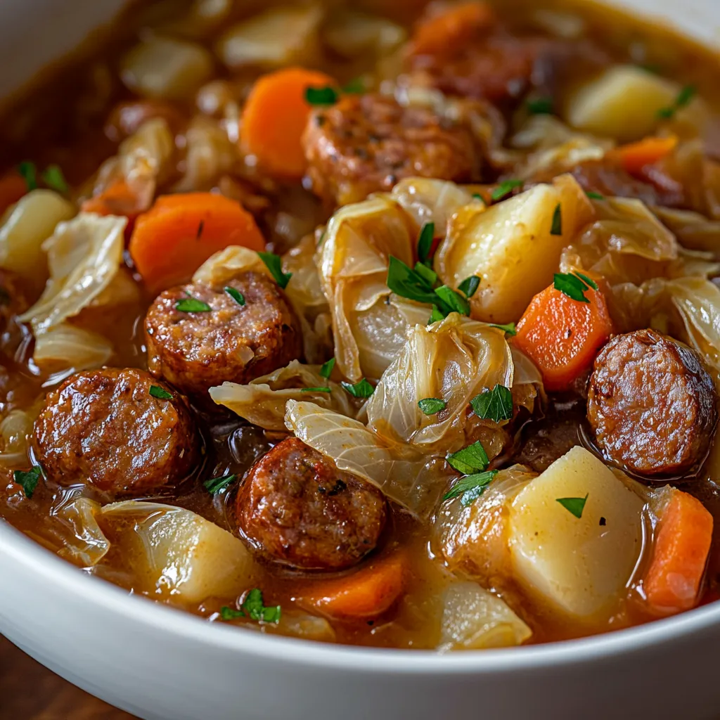 Hearty Smoked Sausage and Cabbage Stew is a dish that encapsulates comfort in a bowl. This stew is more than just a meal; it's a flavorful journey that brings together the richness of smoked sausage and the freshness of garden vegetables. When the chill of fall or winter rolls in, there's nothing quite as satisfying as a warm, hearty stew that fills the home with delightful aromas and warmth.