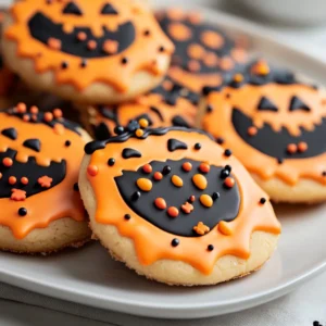 The enchanting aroma of freshly baked cookies wafting through the house is a hallmark of the Halloween season. These Spooky Halloween Sugar Cookies are not just a treat for your taste buds, but they also bring a flair of festivity to any gathering. Ideal for parties, trick-or-treaters, or simply indulging in an afternoon snack, these cookies combine classic sugar cookie flavors with vibrant colors and playful designs, capturing the spirit of Halloween in every bite.