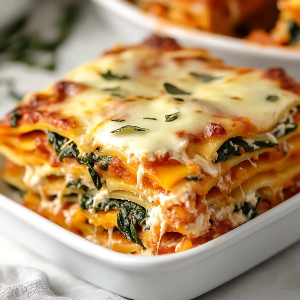 Exploring the delightful flavors of autumn, this Butternut Squash Lasagna Bake offers a comforting twist on a classic Italian dish. Combining tender butternut squash with creamy ricotta and flavorful marinara, this recipe highlights seasonal ingredients that bring warmth to your dining table. The vivid colors and rich textures of this dish embody the essence of fall, making it a feast not only for the taste buds but also for the eyes.