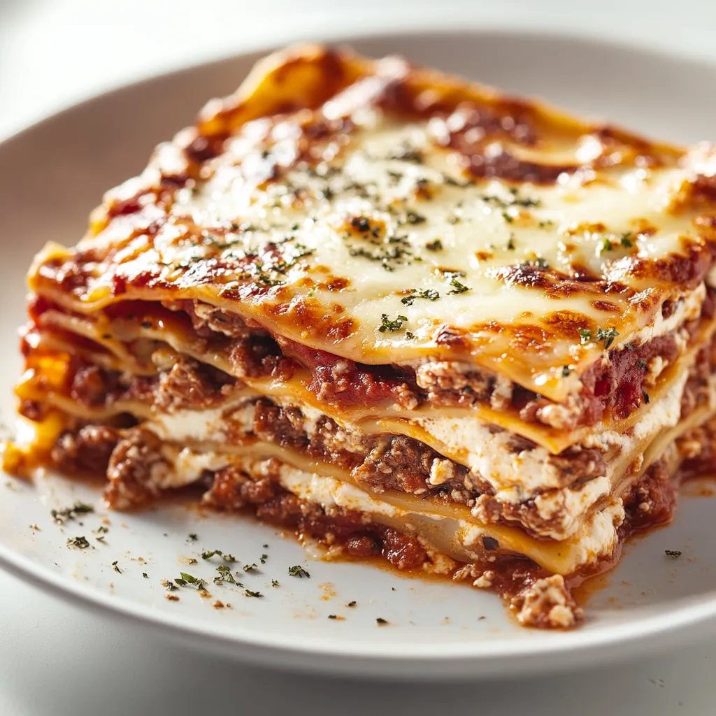 Decadent Million Dollar Lasagna is the epitome of comfort food, perfect for family gatherings or a cozy dinner. This dish embodies the heart of Italian cuisine, bringing together layers of rich meat, creamy cheeses, and a flavorful marinara sauce to create a sumptuous meal that is sure to impress. With its inviting aroma and vibrant colors, this lasagna isn't just about filling your stomach—it's a feast for the senses that stirs warmth and joy, making it a beloved favorite around the table.