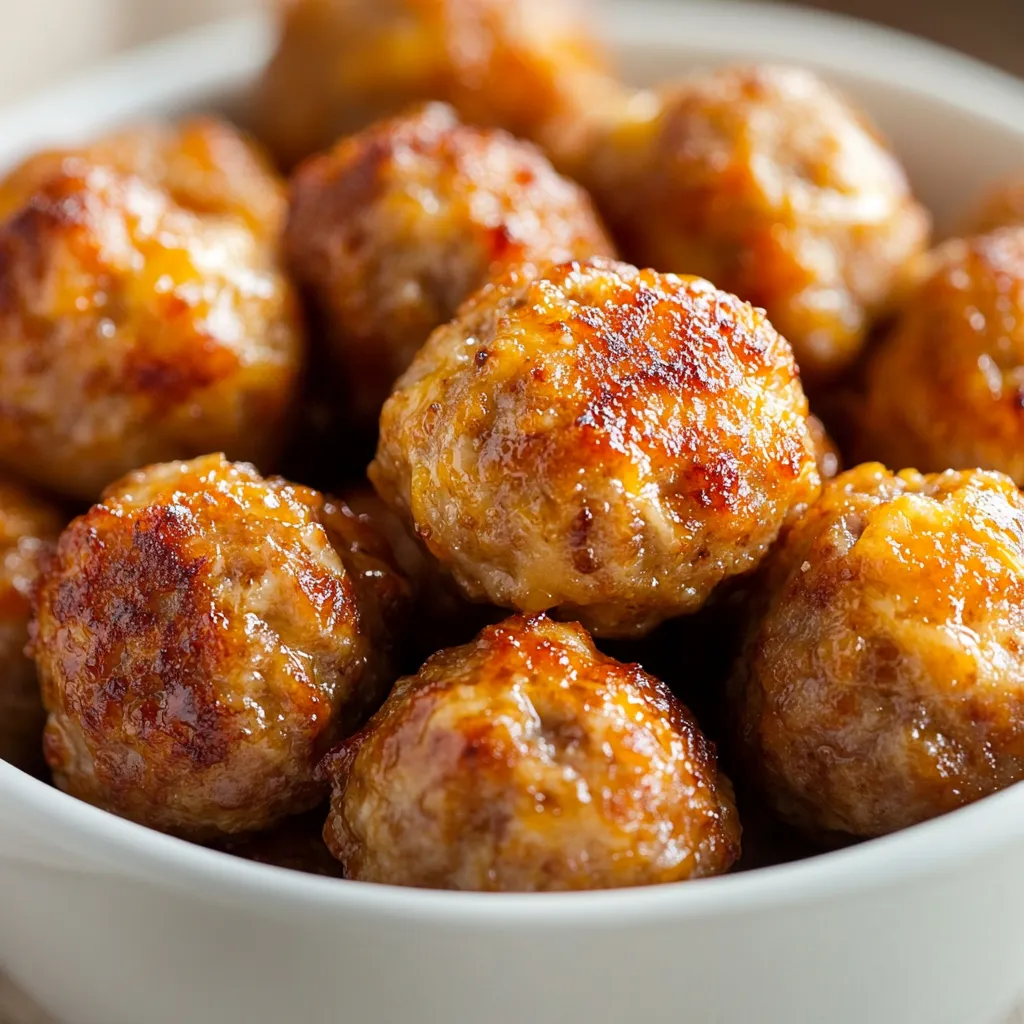 Savory Southern Sausage Bites are the perfect appetizer to impress your guests at any gathering. This delightful homemade recipe blends the rich flavors of ground sausage and sharp cheddar cheese, creating a savory combination that bursts with taste. Ideal for parties, game day events, or a cozy family dinner, these bites offer a wonderful introduction into Southern cuisine while being simple to prepare. Not only are they delicious, but they also bring a warm and inviting flavor profile that's bound to resonate with both friends and family alike.