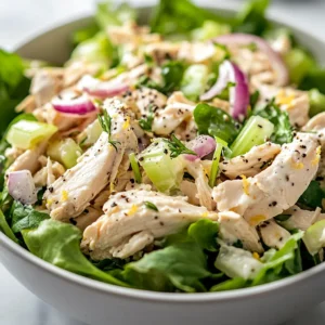 Exploring easy and nutritious lunch options can be a delight, especially when they bring together fresh ingredients and a burst of flavor. The Zesty Lemon Tarragon Chicken Salad is a perfect dish for those looking for a meal that is not only quick to prepare but also healthy and satisfying. This chicken salad combines tender, shredded chicken with the creamy tang of Greek yogurt and mayonnaise, invigorated by the fresh flavors of lemon and tarragon.