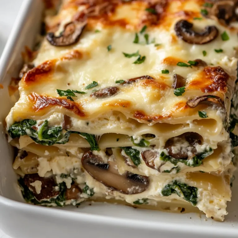 Lasagna is a classic Italian dish that never fails to impress. Layer upon layer of pasta, cheese, and luscious fillings unite to create a hearty meal that warms the soul. This creamy mushroom and spinach ricotta lasagna takes the traditional recipe to new heights, incorporating rich flavors in a comforting embrace of creamy ricotta and melty cheeses. Perfect for family gatherings, Sunday dinners, or a cozy night in, this lasagna is a feast for both the eyes and the palate.