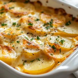 Exploring the delightful comfort of American cuisine, this article delves into the world of Decadent Cheesy Scalloped Potatoes. Celebrated for their rich layers of creamy potatoes and melted cheese, this dish has become a staple at gatherings and family dinners. The appeal of scalloped potatoes lies not just in their taste but also in their ability to transform an ordinary meal into something truly special. Whether you’re attending a potluck, hosting a family get-together, or just in need of a comforting side dish, this recipe promises an indulgent experience.