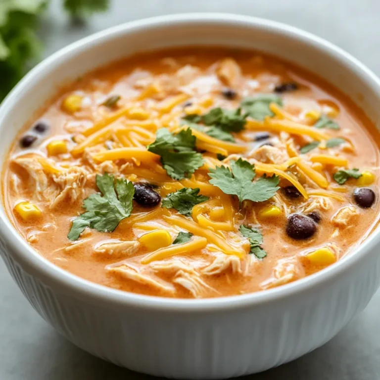 Exploring the vibrant flavors of Mexican cuisine, this crock pot chicken enchilada soup embodies comfort food at its finest. With a fusion of spices, creamy textures, and hearty ingredients, this dish offers a delightful experience for your palate. It's an excellent option for cozy family dinners or meal preps on busy weekdays, as it allows for a hands-off approach—just set it and forget it while the flavors meld beautifully in the slow cooker.