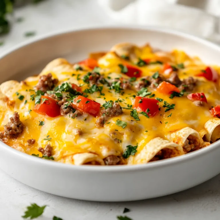 Embrace the delightful world of breakfast with our Flavor-Packed Breakfast Enchiladas—a Mexican-American twist on your morning routine. This recipe is not just a meal; it’s an experience that combines the richness of eggs, zesty salsa, and savory sausage, all wrapped in warm flour tortillas. For those leisurely brunch days with friends or a special occasion, these enchiladas promise a burst of flavor in every bite.