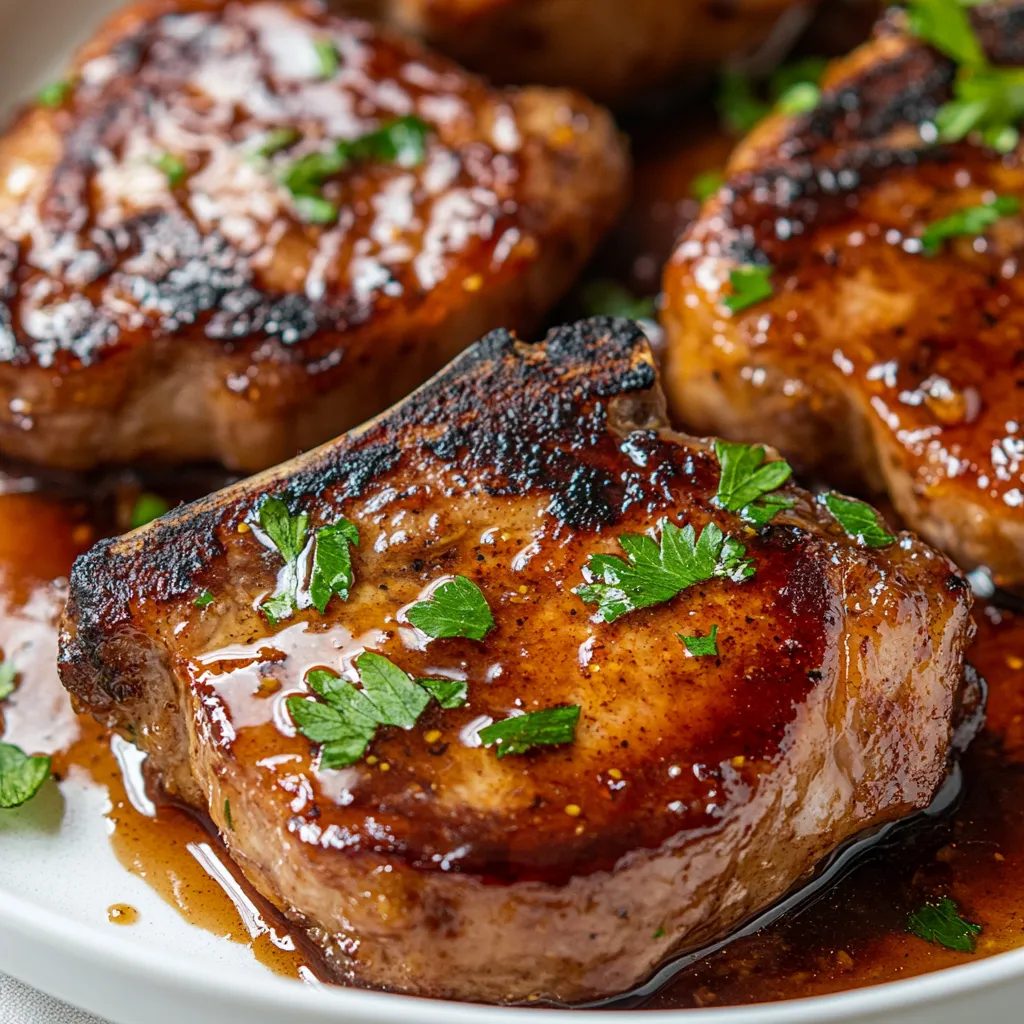 The Sweet and Savory Brown Sugar Pork Chops recipe offers a delightful balance of flavors that can elevate any dinner table. This dish combines the natural sweetness of brown sugar with the umami depth of soy sauce and a hint of tang from apple cider vinegar, making it an appealing option for both casual meals and special occasions. The result is a mouthwatering experience; succulent pork chops coated in a luscious glaze that perfectly contrasts with their savory seasoning.