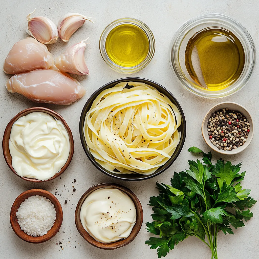 The rich and satisfying world of Italian cuisine brings to life a dish that many adore: Creamy Chicken Alfredo Delight. This recipe combines tender chicken, creamy sauce, and fettuccine pasta for a meal that effortlessly elevates any dining experience. The soothing harmony of flavors and textures creates a dining experience that resonates with comfort and indulgence. Perfectly creamy yet balanced with the savory notes of chicken and the fragrant garlic, this dish is a celebration of Italian cooking at its finest.