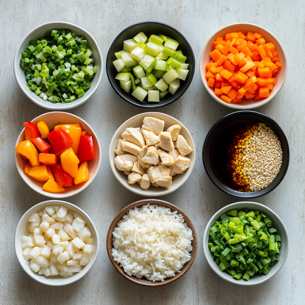 Delve into the delightful world of flavor with a comforting Savory Chicken and Vegetable Rice Bowl. This dish presents a perfect blend of hearty chicken, vibrant vegetables, and fluffy rice, making it an ideal meal for busy weeknights or a cozy weekend dinner. Enjoy a taste of both American and Asian culinary influences while creating a dish that not only satisfies the palate but also nourishes the body.