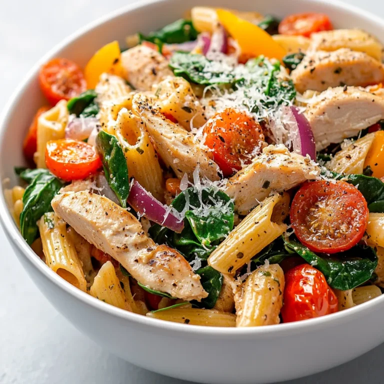Exploring the vibrant and healthful flavors of Italian cuisine, this Wholesome Chicken Pasta Delight recipe stands out as a nutritious yet satisfying main course. Perfect for busy weeknights, this dish brings together wholesome ingredients in a delightful harmony that not only pleases the palate but also supports a balanced diet. The combination of juicy chicken, fresh vegetables, and whole grain pasta not only makes it a hearty meal but also encapsulates the essence of Italian cooking—simplicity and freshness at its best.