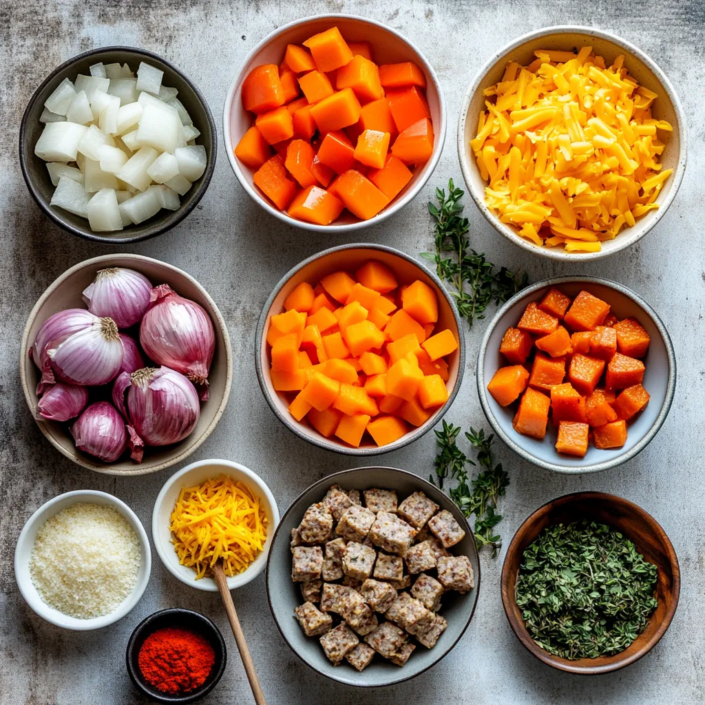 The Sweet Potato & Sausage Casserole is a heartwarming dish that perfectly embodies the essence of fall. With its savory Italian sausage, wholesome sweet potatoes, and gooey melted cheese, this casserole strikes a delicious balance of flavors and textures that will transport you to cozy evenings and family gatherings. The combination of roasted sweet potatoes and seasoned Italian sausage not only brings warmth but also offers a delightful bite that will leave everyone at the dinner table satisfied.