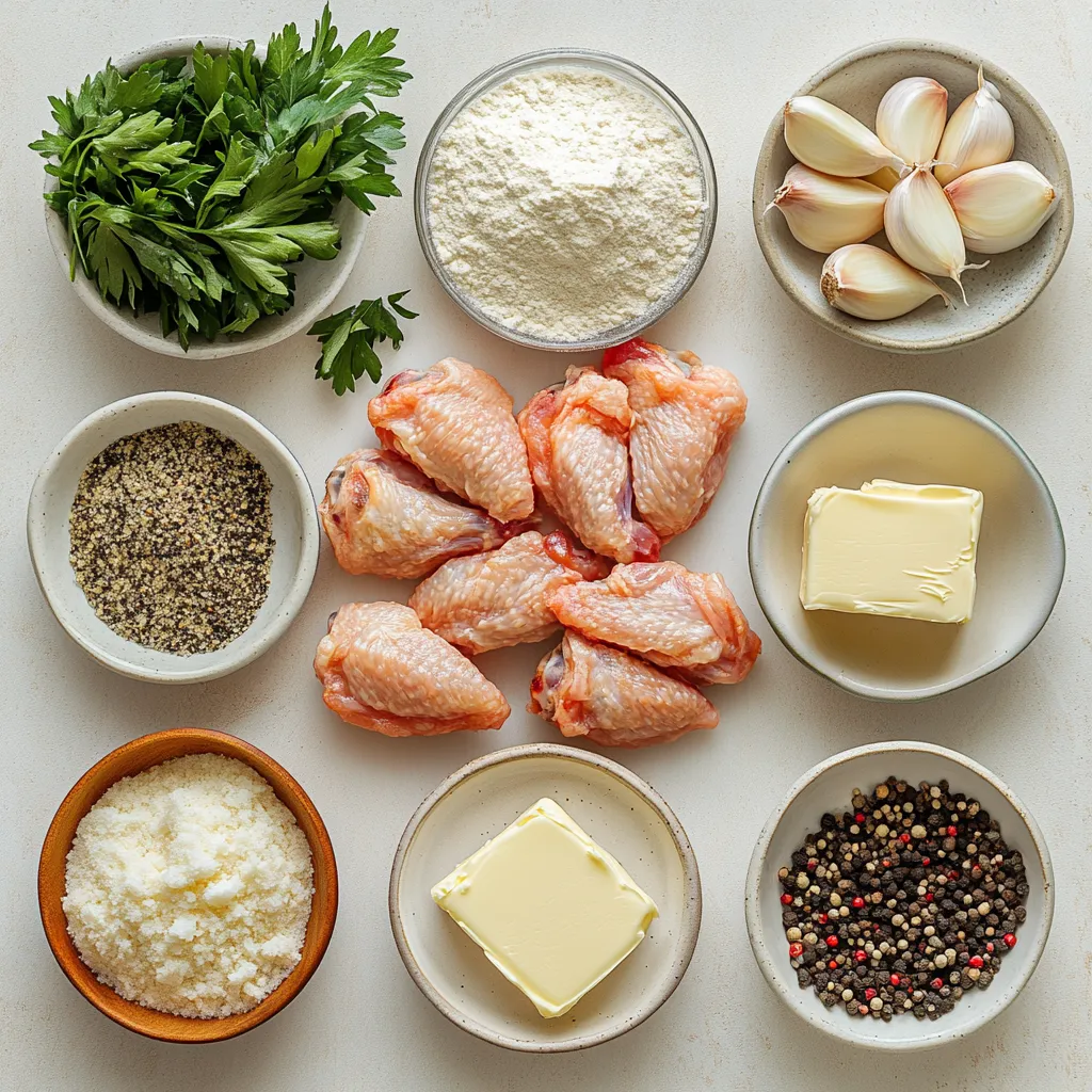 Crispy Garlic Parmesan Chicken Wings are truly a delightful appetizer that brings together the irresistible flavors of garlic, butter, and cheese. With their crunchy exterior and succulent interior, these wings are a deliciously savory experience that’s perfect for any occasion. Whether you’re hosting a lively game day gathering, celebrating with friends and family at a party, or indulging in a cozy night at home, these wings promise to be a crowd-pleaser that will leave everyone clamoring for more. The balanced taste of garlic and the richness of Parmesan create an outstanding combination that elevates the classic wing appeal, making them hard to resist.